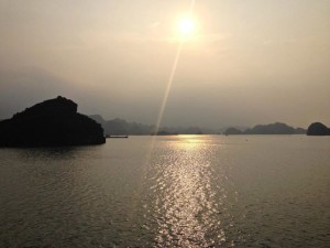 Sunsetting over Ha Long Bay